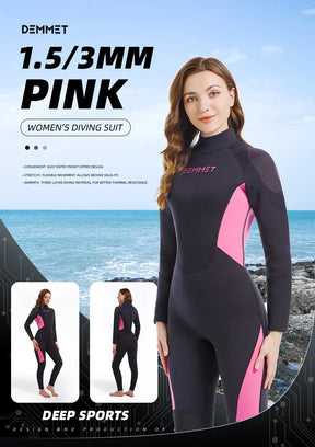 Roupa De Mergulho Masculino e Feminina Wetsuit 1.5MM/3MM