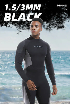 Roupa De Mergulho Masculino e Feminina Wetsuit 1.5MM/3MM