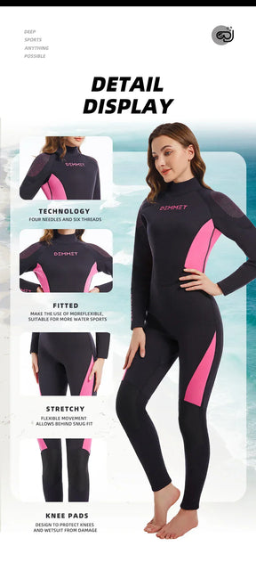Roupa De Mergulho Masculino e Feminina Wetsuit 1.5MM/3MM